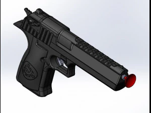 매그넘 44 권총 3D 모델