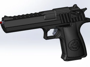 magnum 44 pistol 3D Model