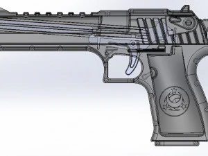 magnum 44 pistol 3D Model