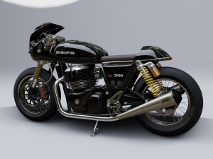 model3d royal enfield 650 Modello 3D