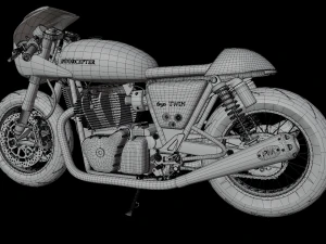model3d royal enfield 650 3D Model
