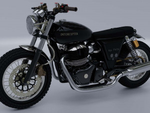 model3d royal enfield 650 3D Модель