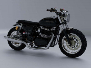 model3d royal enfield 650 Modelo 3D