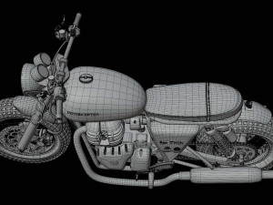 model3d royal enfield 650 Modelo 3D