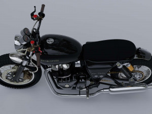 model3d royal enfield 650 Modelo 3D