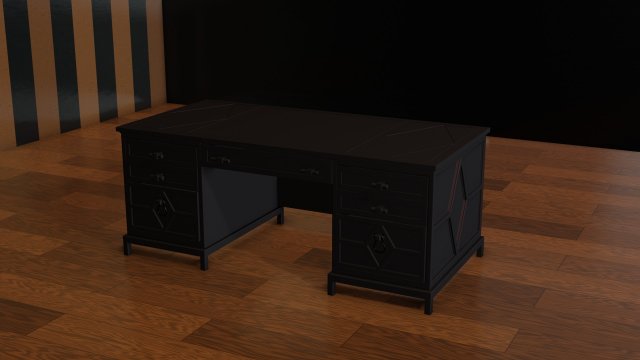 diamond executive desk Modello 3D .c4d .max .obj .3ds .fbx .stl .blend 