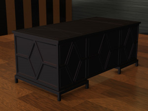 diamond executive desk Modello 3D