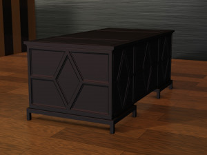 diamond executive desk Modello 3D