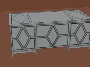 diamond executive desk Modello 3D