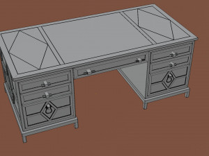 diamond executive desk Modello 3D