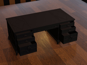 diamond executive desk Modello 3D
