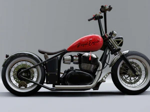 रॉयल एनफील्ड 650 हेलिकॉप्टर 3D मॉडल