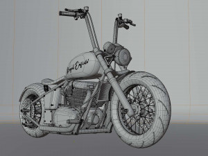 royal enfield 650 chopper 3D Модель