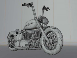 royal enfield 650 chopper 3D Model