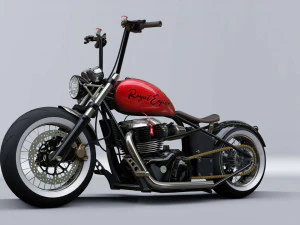 royal enfield 650 chopper 3D Model