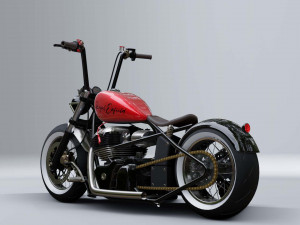 royal enfield 650 chopper 3D Модель