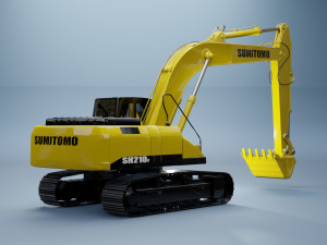 hydraulic excavator 3D Модель