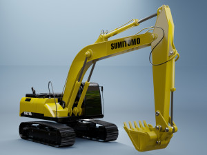 hydraulic excavator 3D Модель
