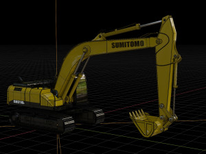 hydraulic excavator 3D Модель