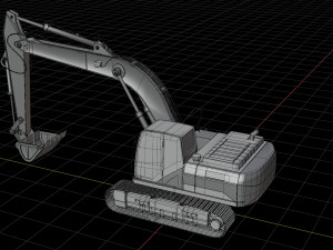 hydraulic excavator 3D Модель