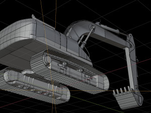 hydraulic excavator 3D Модель