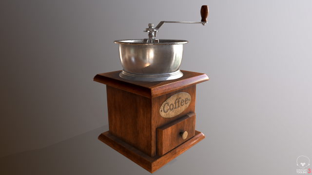 coffee grinder Model 3D .c4d .max .obj .3ds .fbx .stl .blend