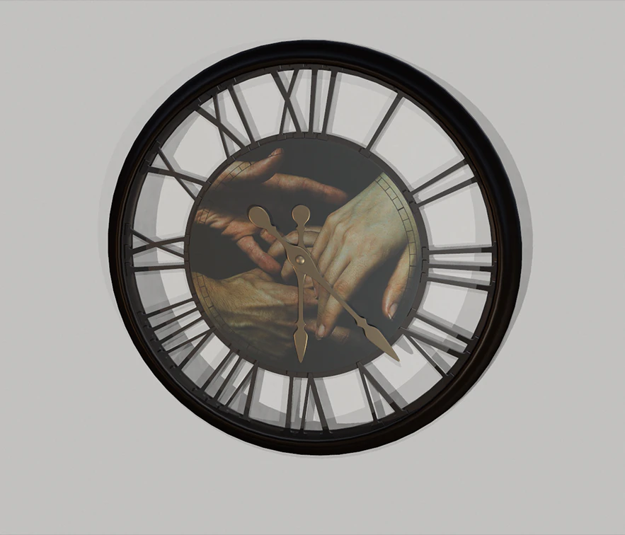 wall clock 3D Model .c4d .max .obj .3ds .fbx .stl .blend 