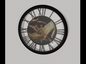 wall clock 3D 모델