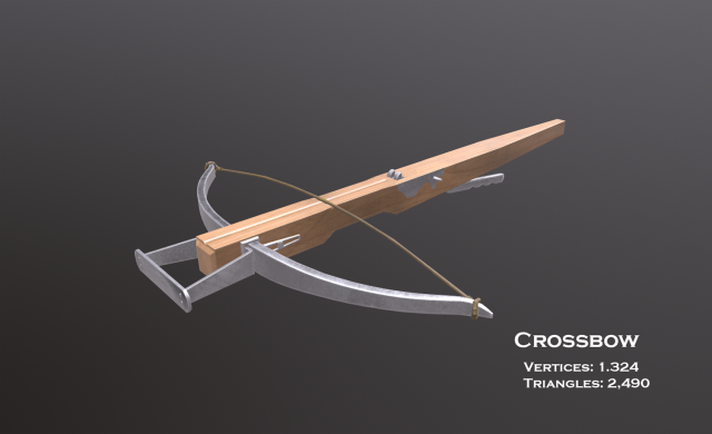 crossbow 3d Modelo 3D .c4d .max .obj .3ds .fbx .stl .blend 