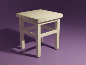 sgabello Modello 3D