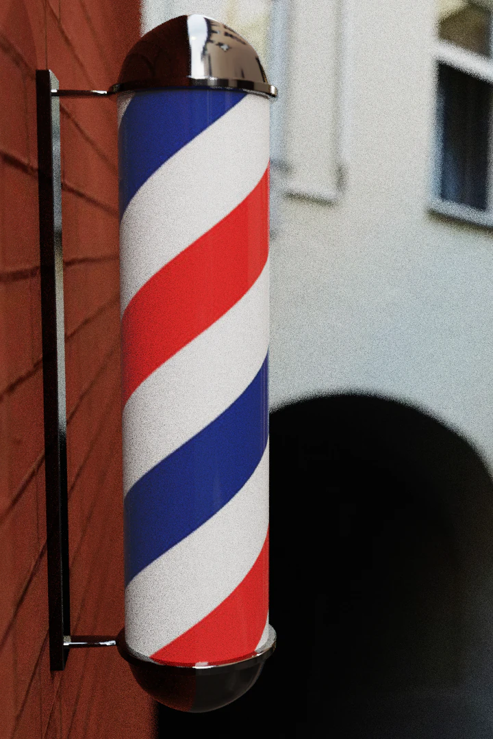 barberpole 3D Model .c4d .max .obj .3ds .fbx .stl .blend