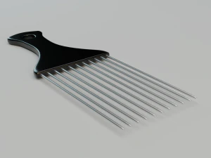 afro pick comb 3D Model