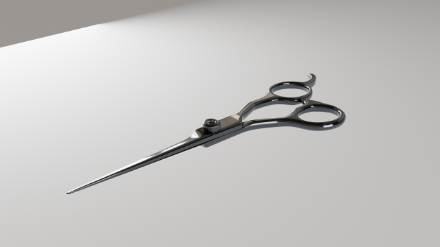 barber scissors Model 3D .c4d .max .obj .3ds .fbx .stl .blend 