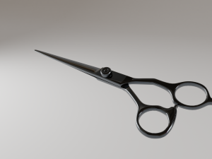 barber scissors Model 3D