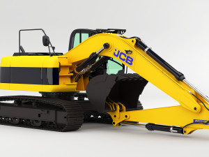 Jcb-jz255 excavator rigged 3D 모델