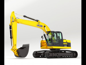 Jcb-jz255 excavator rigged 3D 모델