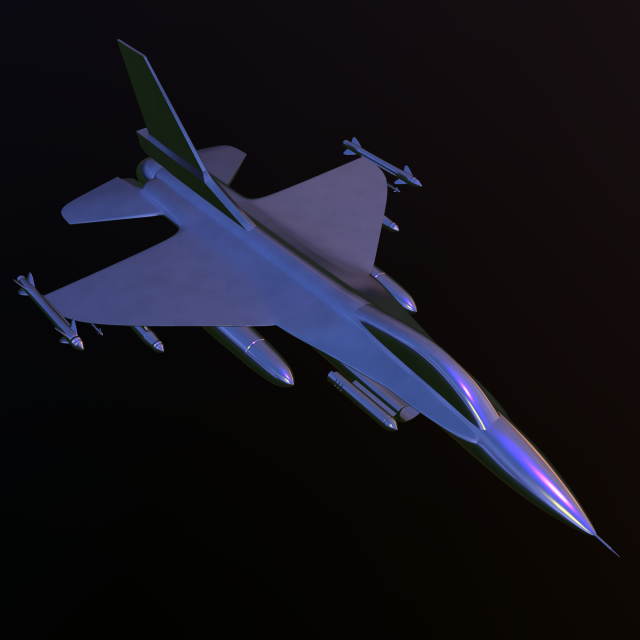 falcon 16 airplane Modèle 3D .c4d .max .obj .3ds .fbx .stl .blend 