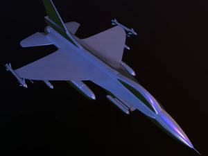 valk 16 vliegtuig 3D Model