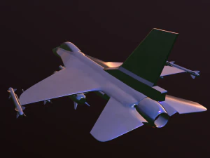 falcon 16 airplane 3D Model