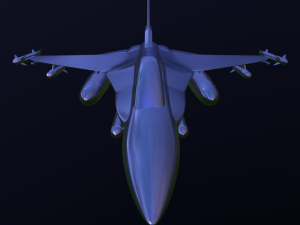 falcon 16 airplane Modèle 3D