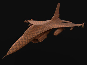 falcon 16 airplane Modèle 3D