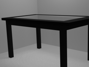 glass table 3Dモデル