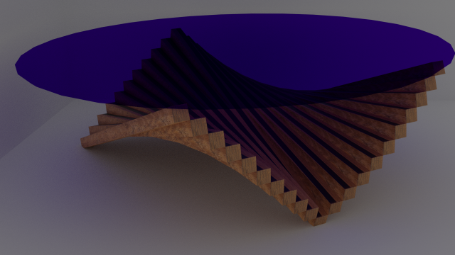 glass table 3D Model .c4d .max .obj .3ds .fbx .stl .blend 