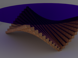glass table 3Dモデル