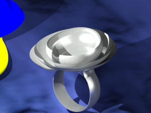 abstraction of a flower - ring 5 - anillo 3D 프린트 모델