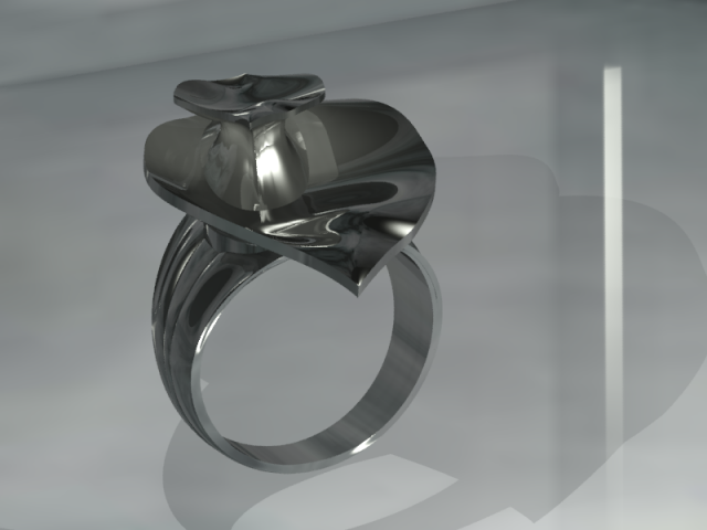 leaves - ring 21 - anillo 3D Модель .c4d .max .obj .3ds .fbx .stl .blend 