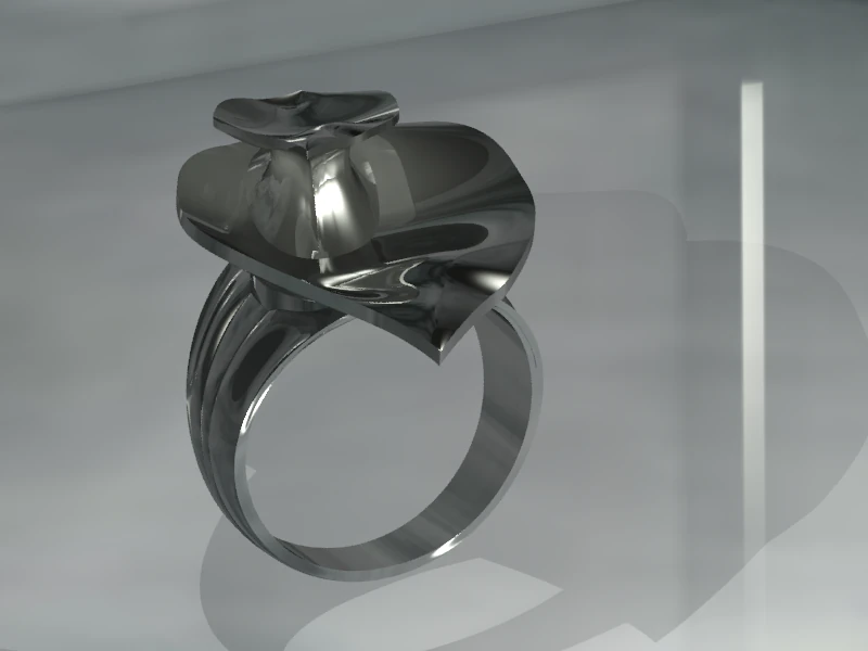 leaves - ring 21 - anillo 3D Model .c4d .max .obj .3ds .fbx .stl .blend 