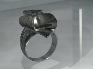 leaves - ring 21 - anillo Modèle 3D