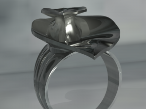 leaves - ring 21 - anillo 3D Модель
