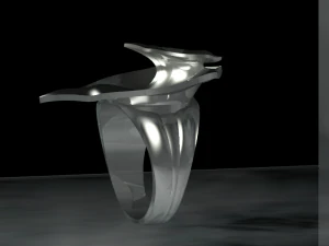 leaves - ring 21 - anillo 3D Model